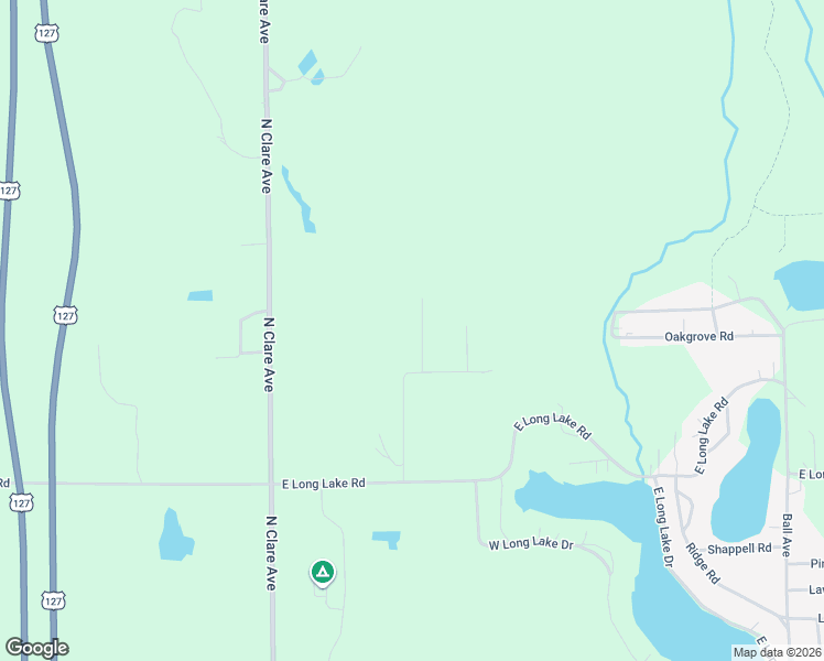 map of restaurants, bars, coffee shops, grocery stores, and more near in Roscommon Township