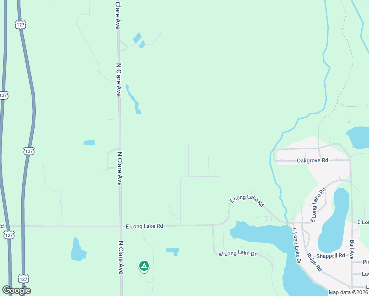 map of restaurants, bars, coffee shops, grocery stores, and more near in Roscommon Township