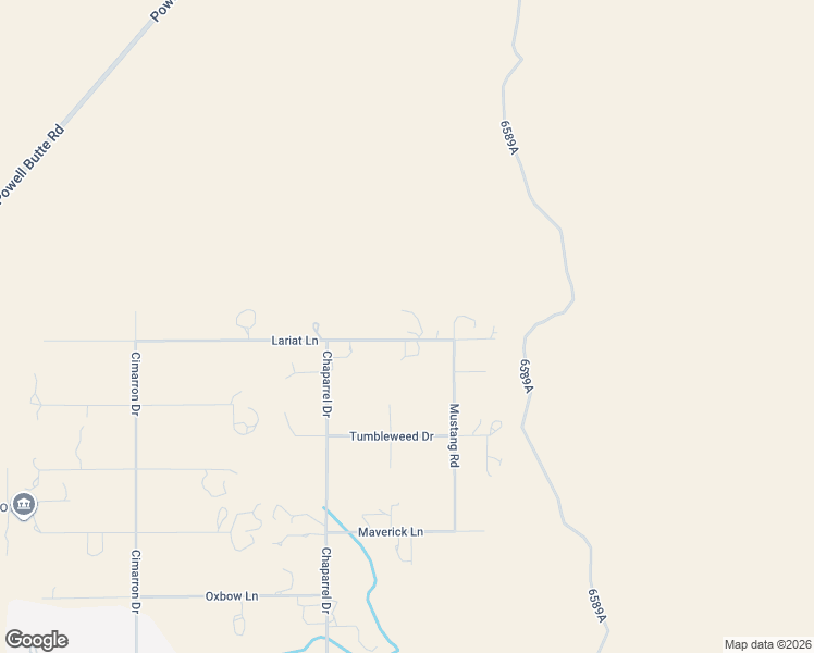 map of restaurants, bars, coffee shops, grocery stores, and more near 23102 Lariat Lane in Bend