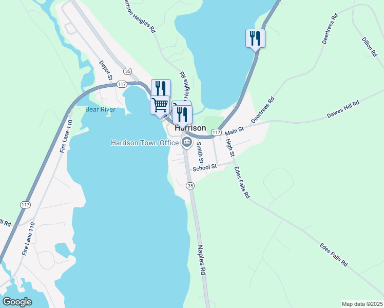 map of restaurants, bars, coffee shops, grocery stores, and more near 9 Smith Street in Harrison