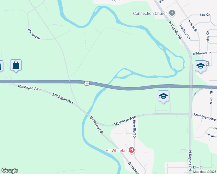 map of restaurants, bars, coffee shops, grocery stores, and more near 5178 U.S. 10 in Manitowoc