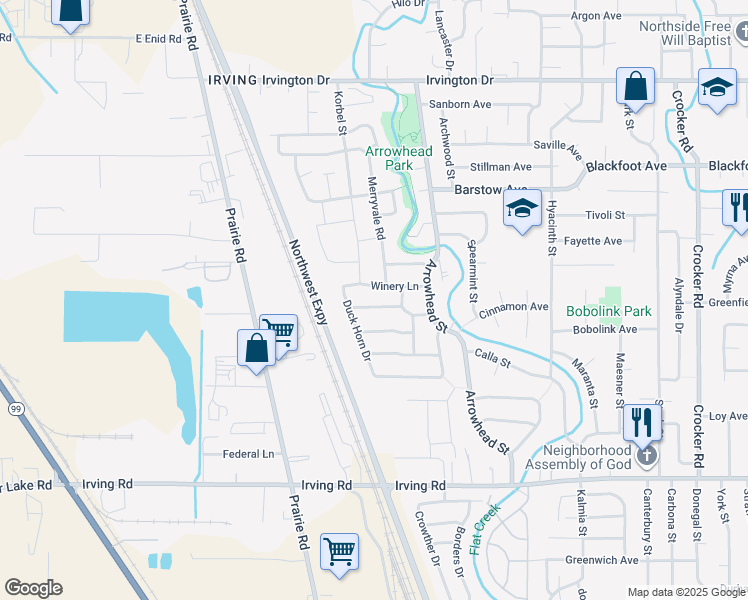 map of restaurants, bars, coffee shops, grocery stores, and more near 1279 Stone Creek Drive in Eugene