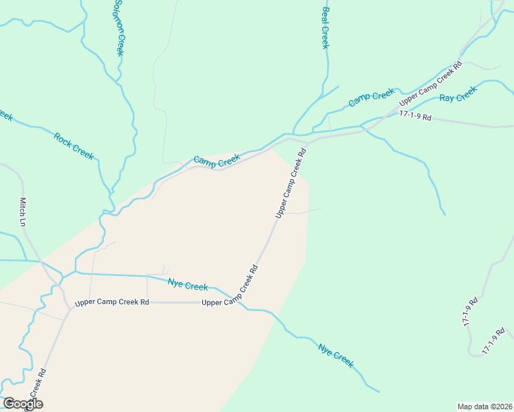 map of restaurants, bars, coffee shops, grocery stores, and more near 38845 Upper Camp Creek Road in Springfield