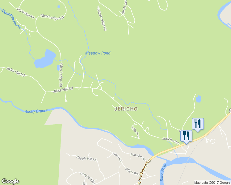 map of restaurants, bars, coffee shops, grocery stores, and more near 128 Jericho Road in Bartlett