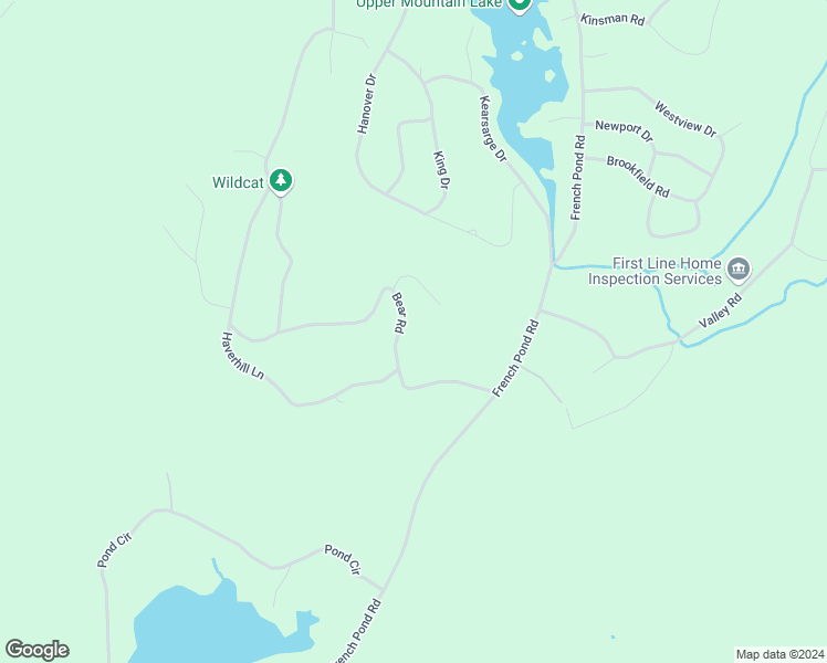 map of restaurants, bars, coffee shops, grocery stores, and more near 148 Bear Road in Haverhill