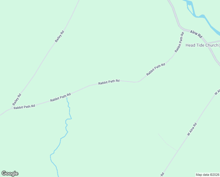 map of restaurants, bars, coffee shops, grocery stores, and more near 148 Rabbit Path Road in Alna