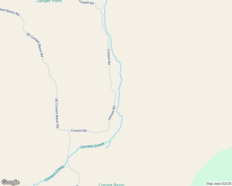 map of restaurants, bars, coffee shops, grocery stores, and more near Conant Road in Crook County