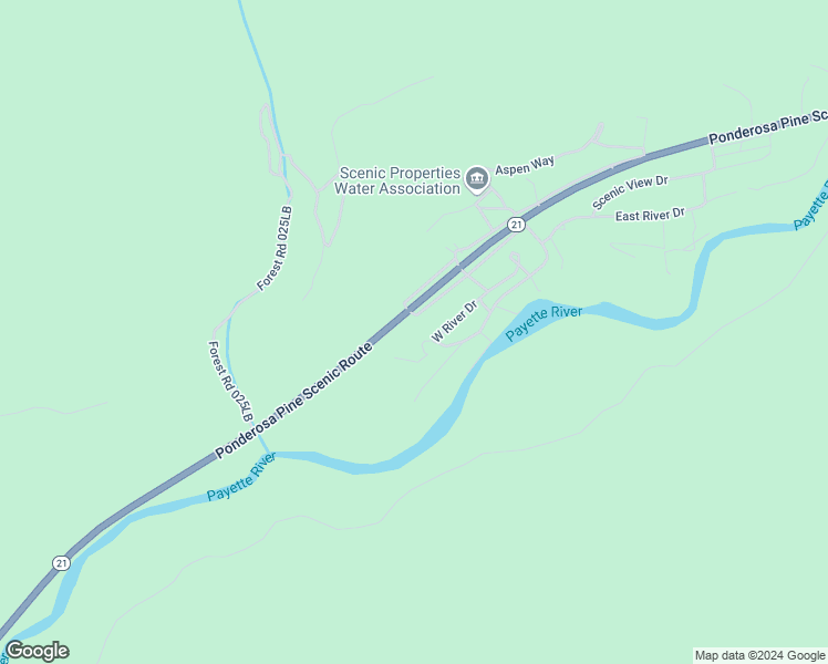 map of restaurants, bars, coffee shops, grocery stores, and more near 1 South Fork Drive in Lowman