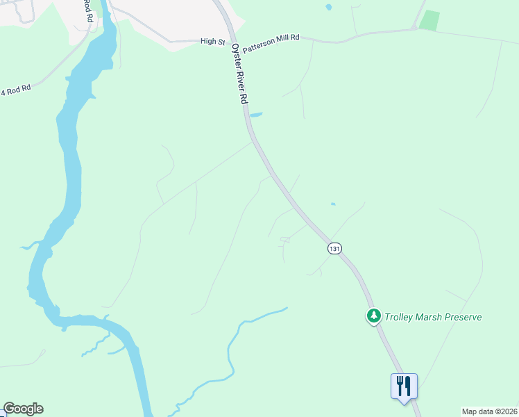 map of restaurants, bars, coffee shops, grocery stores, and more near 62 Pineridge Drive in Warren