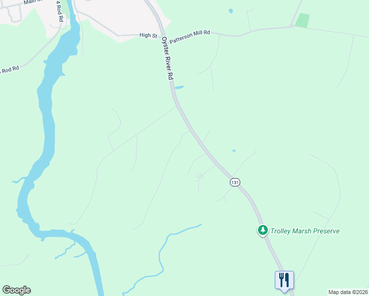 map of restaurants, bars, coffee shops, grocery stores, and more near 62 Pineridge Drive in Warren