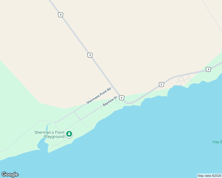 map of restaurants, bars, coffee shops, grocery stores, and more near 3943 County Road 9 in Napanee