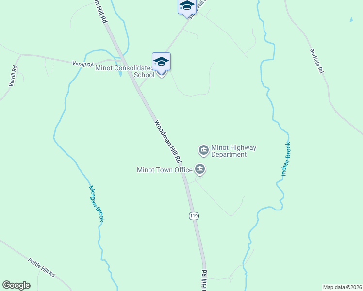 map of restaurants, bars, coffee shops, grocery stores, and more near 363 Woodman Hill Road in Minot