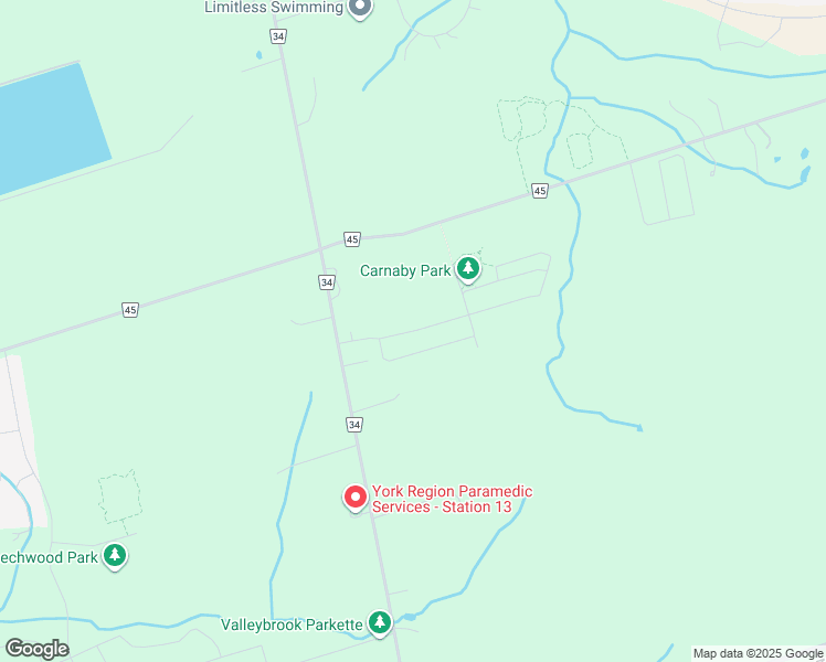 map of restaurants, bars, coffee shops, grocery stores, and more near 150 Chessington Avenue in East Gwillimbury