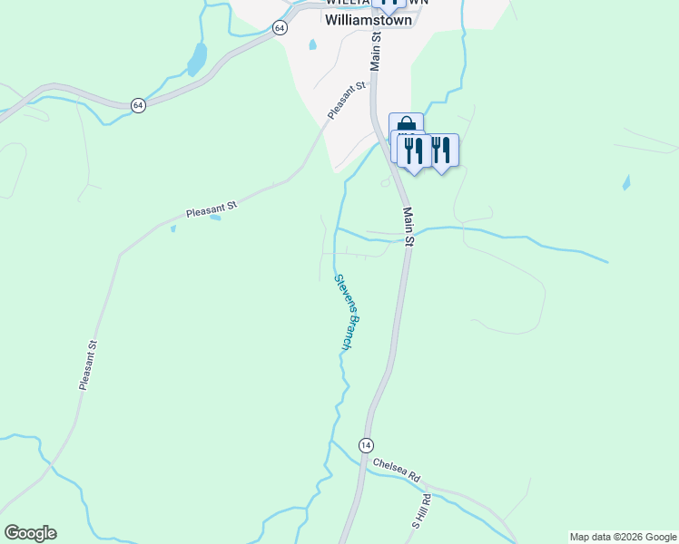 map of restaurants, bars, coffee shops, grocery stores, and more near 241 Industry Street in Williamstown