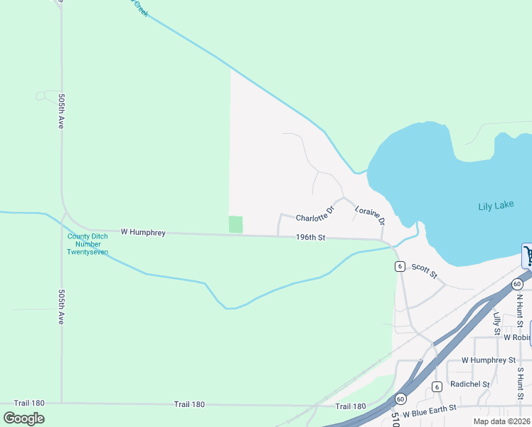 map of restaurants, bars, coffee shops, grocery stores, and more near 140 Charlotte Drive in Lake Crystal