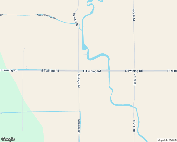 map of restaurants, bars, coffee shops, grocery stores, and more near Twining Road in Au Gres