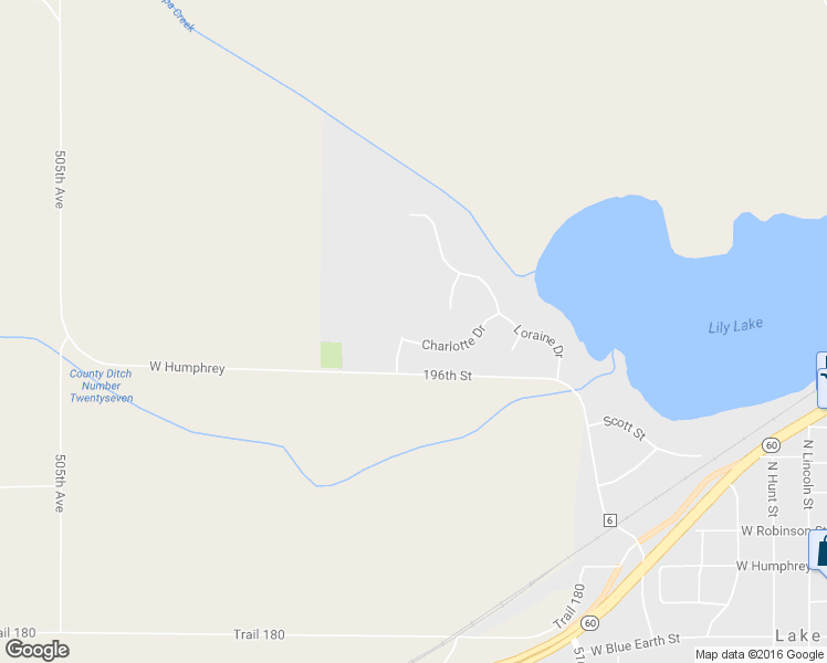 map of restaurants, bars, coffee shops, grocery stores, and more near 140 Charlotte Drive in Lake Crystal