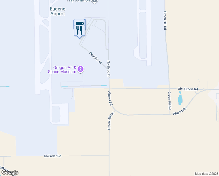 map of restaurants, bars, coffee shops, grocery stores, and more near 90711 Northrup Drive in Eugene