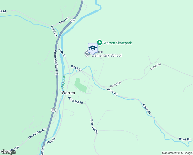 map of restaurants, bars, coffee shops, grocery stores, and more near 264 Brook Road in Warren