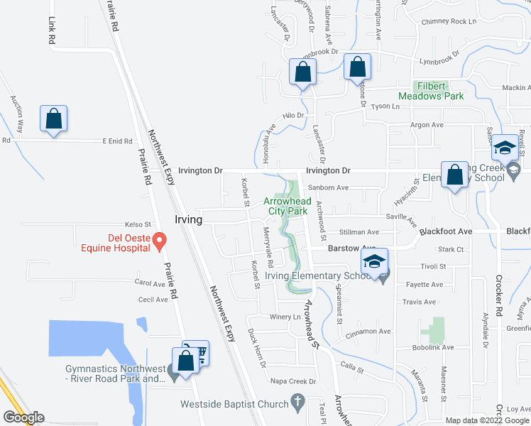 map of restaurants, bars, coffee shops, grocery stores, and more near 3408 Quailridge Lane in Eugene