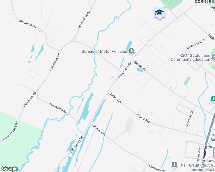 map of restaurants, bars, coffee shops, grocery stores, and more near 205 Old County Road in Rockland