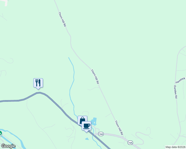 map of restaurants, bars, coffee shops, grocery stores, and more near 508 Thorn Hill Road in Intervale