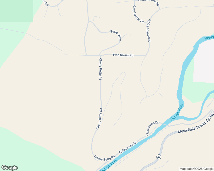 map of restaurants, bars, coffee shops, grocery stores, and more near 1600 Cherry Butte Road in Ashton