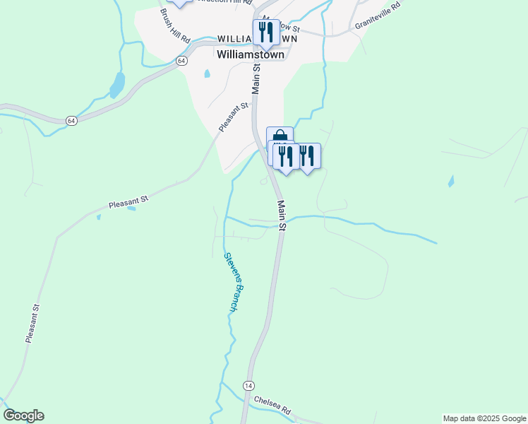 map of restaurants, bars, coffee shops, grocery stores, and more near 60 Economy Drive in Williamstown