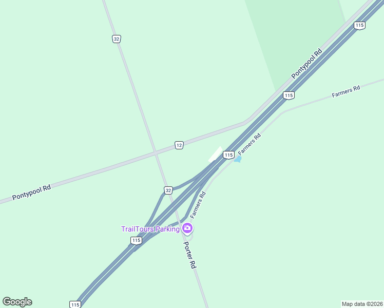 map of restaurants, bars, coffee shops, grocery stores, and more near Pontypool Road in Kawartha Lakes