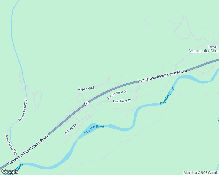 map of restaurants, bars, coffee shops, grocery stores, and more near 22 Lantz Way in Lowman