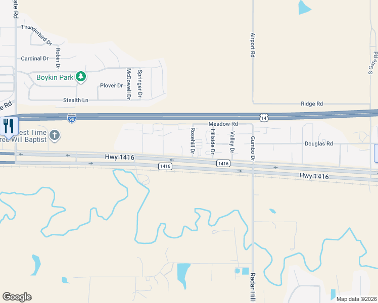 map of restaurants, bars, coffee shops, grocery stores, and more near 400 Box Elder Road West in Box Elder