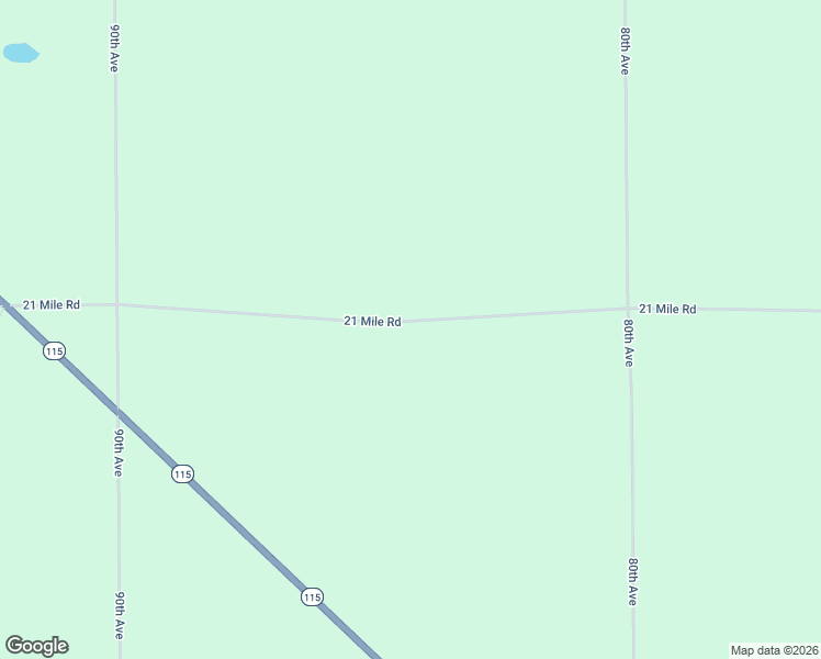map of restaurants, bars, coffee shops, grocery stores, and more near 8395 21 Mile Road in Marion