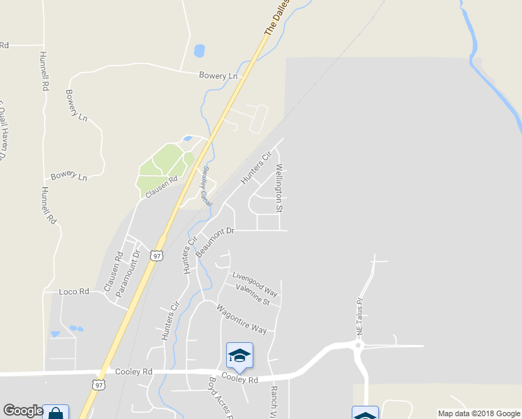 map of restaurants, bars, coffee shops, grocery stores, and more near 20762 Kilbourne Loop in Bend