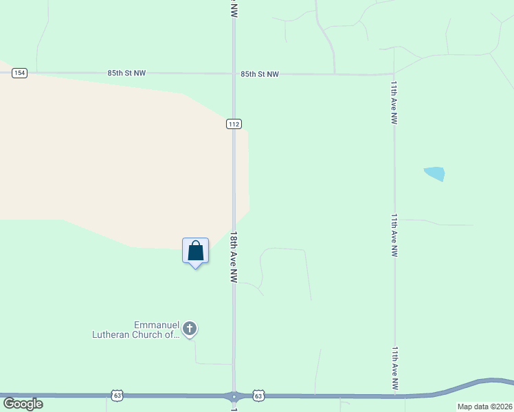 map of restaurants, bars, coffee shops, grocery stores, and more near 8118 18th Avenue Northwest in Rochester