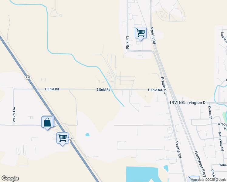 map of restaurants, bars, coffee shops, grocery stores, and more near 29828 East Enid Road in Eugene