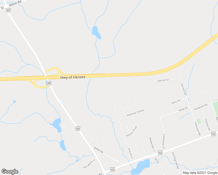 map of restaurants, bars, coffee shops, grocery stores, and more near 113 Orchard Lane in Quinte West