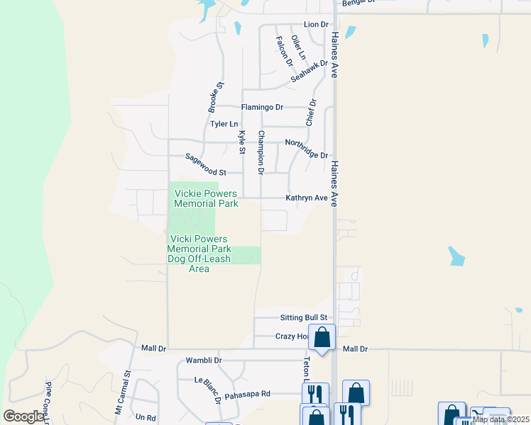 map of restaurants, bars, coffee shops, grocery stores, and more near 3306 Champion Drive in Rapid City