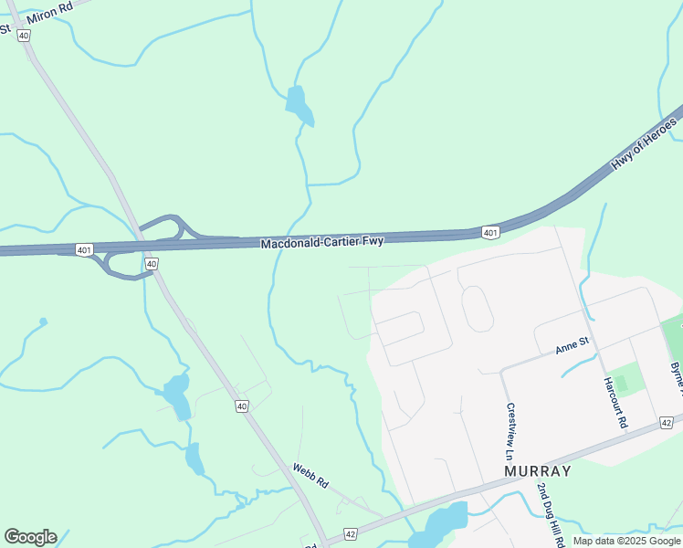 map of restaurants, bars, coffee shops, grocery stores, and more near 52 Orchard Lane in Quinte West
