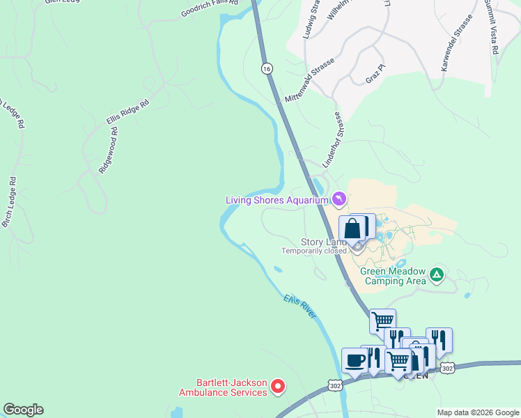 map of restaurants, bars, coffee shops, grocery stores, and more near 46 Linderhof Golf Course Road in Bartlett