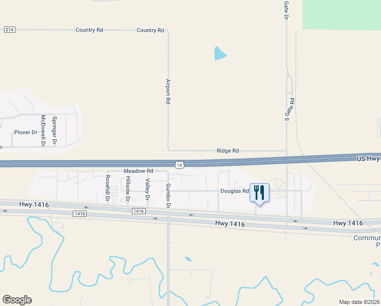 map of restaurants, bars, coffee shops, grocery stores, and more near 223 Ridge Road in Box Elder