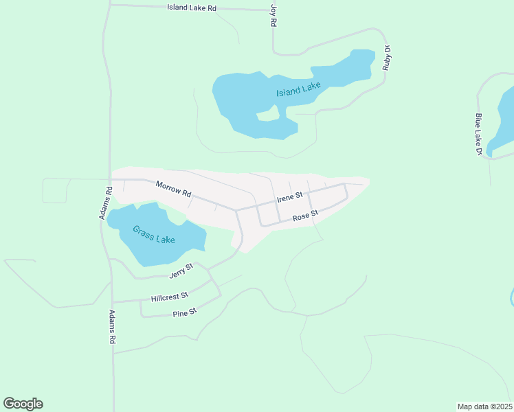 map of restaurants, bars, coffee shops, grocery stores, and more near 5316 Jewel Street in Gladwin