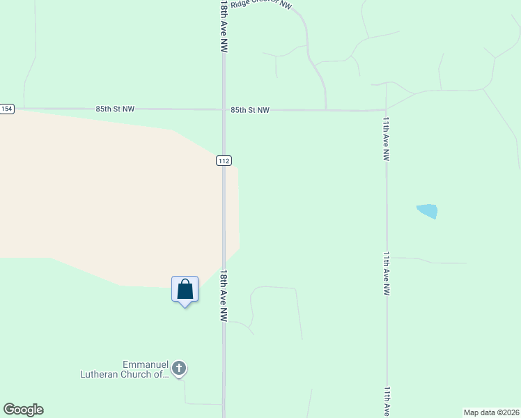 map of restaurants, bars, coffee shops, grocery stores, and more near 8118 18th Avenue Northwest in Rochester