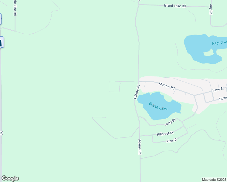 map of restaurants, bars, coffee shops, grocery stores, and more near 5605 Parkwood Street in Gladwin
