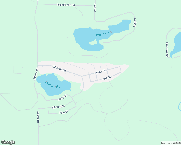 map of restaurants, bars, coffee shops, grocery stores, and more near 5318 Jewel Street in Gladwin