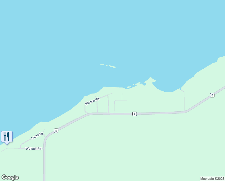 map of restaurants, bars, coffee shops, grocery stores, and more near 9292 Blanco Road in Winneconne