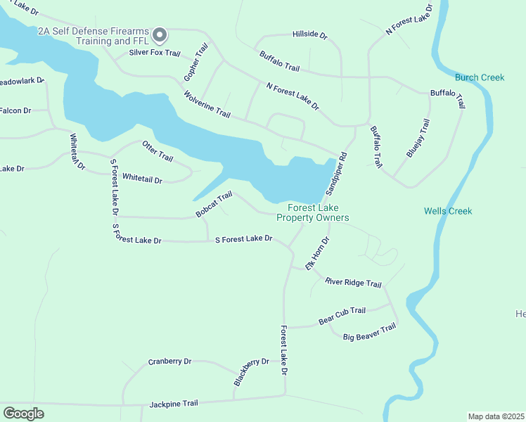 map of restaurants, bars, coffee shops, grocery stores, and more near 6221-6233 Bobcat Trail in Arenac