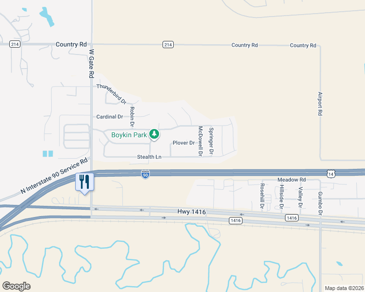 map of restaurants, bars, coffee shops, grocery stores, and more near 571 Plover Drive in Box Elder
