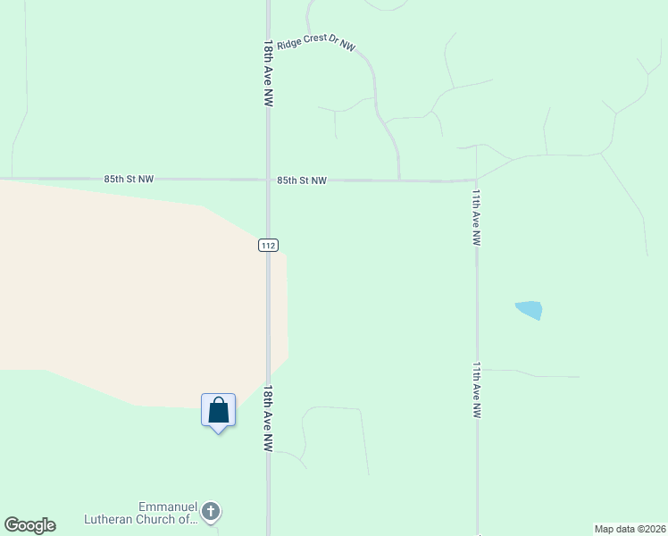 map of restaurants, bars, coffee shops, grocery stores, and more near 1448 85th Street Northwest in Rochester