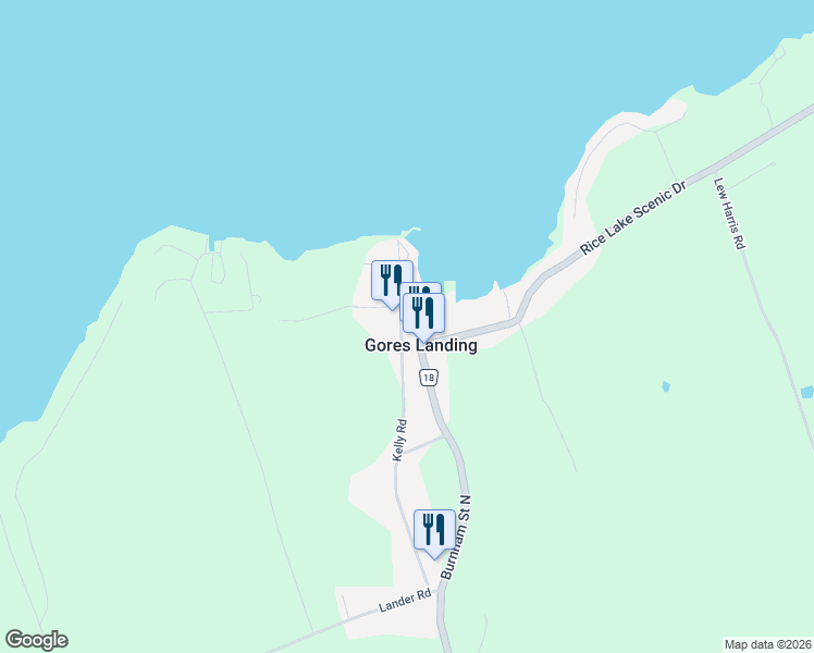 map of restaurants, bars, coffee shops, grocery stores, and more near 5251 Plank Road in Gores Landing