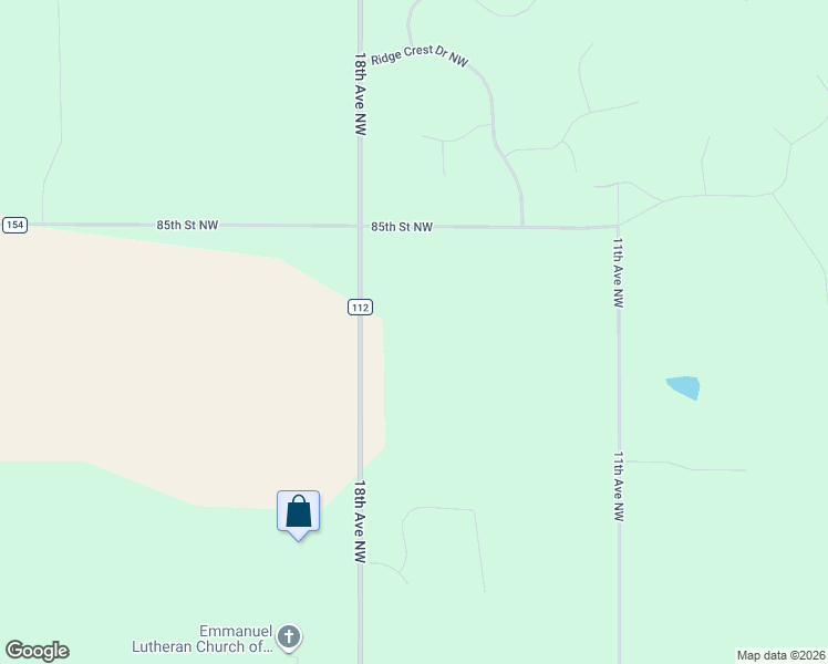 map of restaurants, bars, coffee shops, grocery stores, and more near 8118-8460 18th Avenue Northwest in Rochester